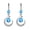 Blue, variant on 1 Pair Elegant Dangle Earrings Decorative Copper Rhinestone Moon Earrings Drop for Daily Use