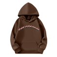 thumbnail image 4 of WILLBEST Sudadera para Mujer, Estilo Casual de Invierno, con Estampado Navideño Del Alfabeto, Cordón Ajustable, Bolsillo y Manga Larga X-Grande, 4 of 4