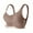 Khaki, variant on Elainilye Fashion Women Bra Embroidered Glossy Comfortable Breathable Bra Underwear Wirefree Gathering Bra Everyday,Pink