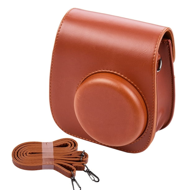 Portable Instant Camera Case Bag Holder PU Leather with Shoulder