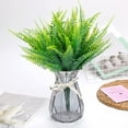 thumbnail image 4 of GRNSHTS 12 Bundles Artificial Lavender Flowers Outdoor UV Resistant Fake Plastic Flowers Faux Plastic Shrubs for Indoor Outdoor Window Home Garden Decoration(12pcs Green Ferns), 4 of 17