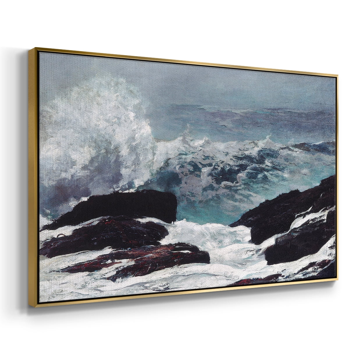 Vintage Landscape-XXXV By Wexford Home Framed in Gold Wood Gallery Wrapped Canvas 25 in. x 37 in.
