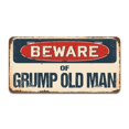 thumbnail image 1 of SignMission A-LP-04-620 Beware of Grump Old Man Aluminum License Plate, 1 of 1