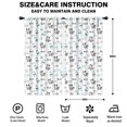 thumbnail image 2 of Blackout Kids Curtains,White Cow Milk Cloud Pattern Childrens Insulated Curtains Set Of 2,Bedroom Essentials,Toddler Room Decor 42x84in(106x213cm), 2 of 5