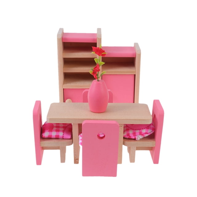 Creative DIY Cabin Mini Furniture Model Super Simulation Restaurant for Decoration Kids Children