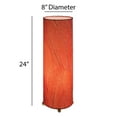 thumbnail image 2 of Eangee Cocoa Leaves Red Cylinder Table Lamp, 2 of 5