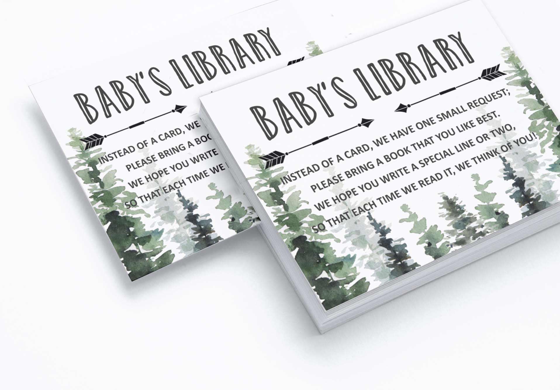 Inkdotpot 30Jungle Animals Greatest Adventure Baby Shower Book Request Cards Bring A Book Instead Of A Card Baby Shower Invitations Inserts Games