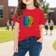 thumbnail image 5 of TaTaai School Season Cute Print Short Sleeve T-Shirt, Valentine's Day Casual Top, Unisex All Season Graphic Tee Gift, 5 of 8