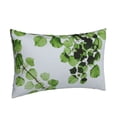 thumbnail image 2 of Balery Watercolor Green Leaves Bedding Queen Pillow Cases - Envelope Closure - Soft Brushed Microfiber Fabric - Shrinkage and Fade Resistant Pillow Cases-20"x30", 2 of 9