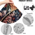 thumbnail image 6 of XYZCANDO Hippie Flower Gaming Chair Cover Gaming Chair Cover Set Dust-Proof Protector Machine Washable Turtle Non-Skid Stretch Fabric Keeps Your Chair Cool and Clean, 6 of 7