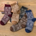 thumbnail image 4 of 5 Pairs Man Socks Breathable Snowflake Cushioned Crew Socks Athletic Socks, 4 of 10