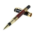 thumbnail image 2 of JUNTEX Luxury Metal Ballpoint Pen Imitation Wood Emboss Pattern Rollerball Pen Office S, 2 of 10