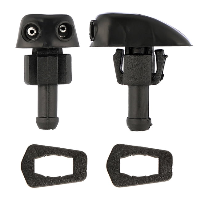 2 Pieces Car RV Front Windshield Washer Water Spray Vehicle Windscreen Left Nozzles Windscreen Left Right Wiper Jet Accessories Replacing Parts