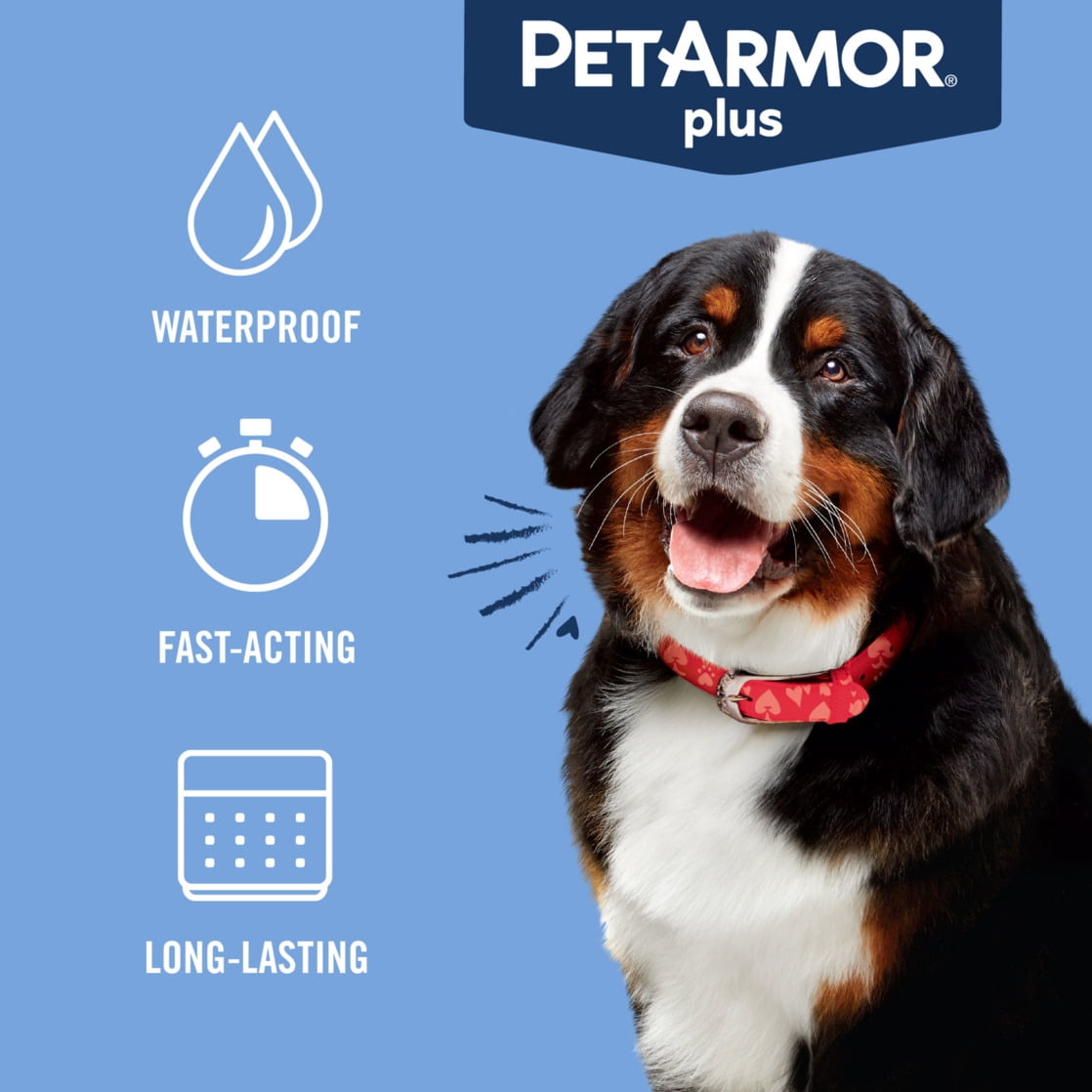 PETARMOR Plus for Extra-Large Dogs 89-132 lbs, Flea & Tick Prevention for Dogs, 1-Month Supply