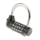 thumbnail image 1 of Candado de combinación de 5 letras con dial para maleta de viaje, cerradura de seguridad para el hogar, color negro, 1 of 7