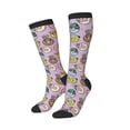 thumbnail image 2 of Daiia Sports Socks Cute Donuts Printed Novelty Crew Socks for Men Women Knee High Socks Cotton Socks Soft & Breathable Support Unisex Socks, 2 of 9