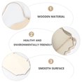 thumbnail image 5 of 3 Pcs Wooden Pendant Blank Wood Plague DIY Painting Wood Plaque Hanging Wood Sign, 5 of 6