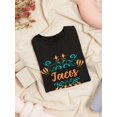 thumbnail image 3 of Tacos Pattern Graphic Women T-Shirt, Female x-Large, 3 of 4