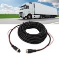 thumbnail image 1 of 4 Pin Backup Camera Extension Cable with Trigger Wire, Dash Cam Extension Cable, Rear View Camera Extension Cord for CCTV Rear Camera Truck Trailer RV, 1 of 7