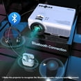 thumbnail image 4 of Mini Portable Movie Projector with Bluetooth 5.1, Projector with 5G WiFi , Support 1080P Mini Projector for Outdoor 11000 Lumen Movie Projector, 4 of 8