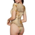 thumbnail image 2 of Balery Body de cuello redondo de manga corta para mujer Tops de manga corta Tops básicos-Large, 2 of 7