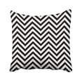 thumbnail image 1 of RYLABLUE Modern Vintage Black And White Stripes Chevron Pattern Polyester 18 x 18 Inch Square Throw Pillow Covers With Hidden Zipper Home Sofa Cushion Decorative Pillowcases, 1 of 1
