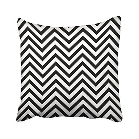 Winhome Modern Vintage Black And White Stripes Chevron Pattern