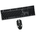 thumbnail image 1 of Teclado y ratón inalámbricos, teclado y ratón de 104 teclas, juego de teclado y ratón, acabado de lujo, 1 of 9