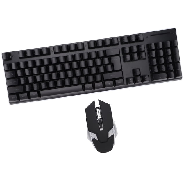 Teclado y ratón inalámbricos, teclado y ratón de 104 teclas, juego de teclado y ratón, acabado de lujo