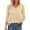 001* Beige, variant on bnaln Women Tops Summer T Shirts 3/4 Sleeve Shirts Solid Color V-Neck Lace Tops Business Casual Dressy Blouses Spring Tunic Tops Loose Fit Pullover Trendy Shirts Fashion Outfits