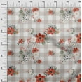 thumbnail image 2 of oneOone Rayon Orange Fabric Floral Diy Clothing Quilting Fabric Print Fabric By Yard 56 Inch Wide, 2 of 6