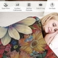thumbnail image 3 of Chilfamy   Boho Floral Blanket Colorful Flowers Bohemian Throw Gifts for Women Kids Girls Birthday Mother's Day Decor Spring Throw Soft Cozy Plush Blanket White, 3 of 6