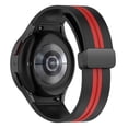 thumbnail image 3 of Correa de reloj de silicona para Samsung Galaxy Watch5/5 Pro/4/4 Classic (negro rojo) WDOplteas Para estrenar, 3 of 9