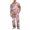 Light Brown, variant on CCRFTGI Mens Pajamas Gradient Short Sleeve Sleepwear Set Elastic Drawstring Waist Pants with Deep Pockets Soft Casual Pjs Purple M