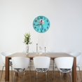 thumbnail image 4 of Reloj de pared con flores rústicas en Mason - Reloj de pared silencioso de 10 pulgadas que no hace tictac - Estilo rústico retro campestre decorativo para sala de estar, cocina, hogar, baño y, 4 of 7