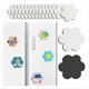 thumbnail image 1 of 15 Tableros de Lona para Pintar Tableros de Lienzo Magnéticos, Imanes Decorativos DIY, Pintura, Manualidades, Regalos (3 Pulgadas, Forma de Flor), 1 of 6