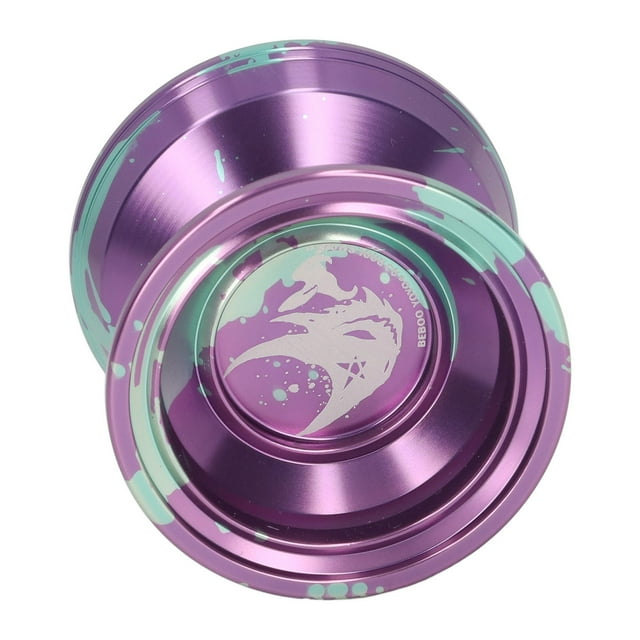 Alloy Yoyo Ball, Beautiful YoYo Ball Shock Resistant Balanced Weight High Stability Unresponsive Bearing For Daily Playing For Beginner Purple,Reddish Black,Glossy Black