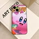 thumbnail image 3 of Funda de teléfono de dibujos animados Rosa k-kirbys para IPhone 15 pro max 14 11 12 Pro 15 16 Plus 13 Pro MAX XR XS, fundas suaves negras, 3 of 5