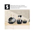 thumbnail image 2 of Kit Batería De Cocina 13pz Medical Stone Antiadherente Ollas Xtellar negro, 2 of 4