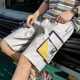 thumbnail image 3 of Pantalones cortos cargo para hombre con cordón, anchos, holgados, cortos, holgados, estampados, elegantes, hermosos, elásticos, cómodos, de nailon, 3 of 5