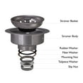 thumbnail image 5 of Design House 542977 Kitchen Sink Anti-Clogging Stainless Steel Drain with Food Waste Catching Basket, 5 of 12