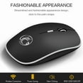 thumbnail image 3 of Portable 2.4G Wireless Optical Mouse, Silent Click 3-Level DPI, Ultra-Thin Frosted Design, USB Receiver for Computer/PC/Notebook, 3 of 9
