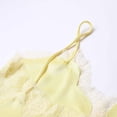 thumbnail image 5 of vigerkar Silk Lace Trim Camisole Tops for Women Satin Asymmetrical Tank Top Backless Lace Patchwork Cami Going Out (Yellow, XS), 5 of 9