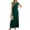 Green, variant on Women's Minimalist Pleated Shift Dress, Sleeveless Round Neck Casual Long Dress for Daily Style, Casual Parties