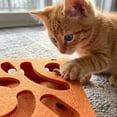 thumbnail image 4 of Pet Hide Food Entertain Toy Cats Self Indulgence Intellectual Stimulation Puzzle for Active Play and Chewing, Orange, 4 of 6