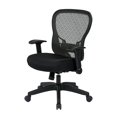 thumbnail image 4 of SpaceGrid Back Office Chair with Flip Arms in Black Fabric, 4 of 9