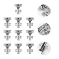 thumbnail image 1 of unbranded 10Set Hydraulic Hinge for Wardrobe Doors 3-Way Adjustability Slow Close, 1 of 7