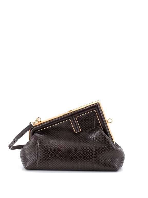 Pre-Owned First Bag Python Small By Rebag