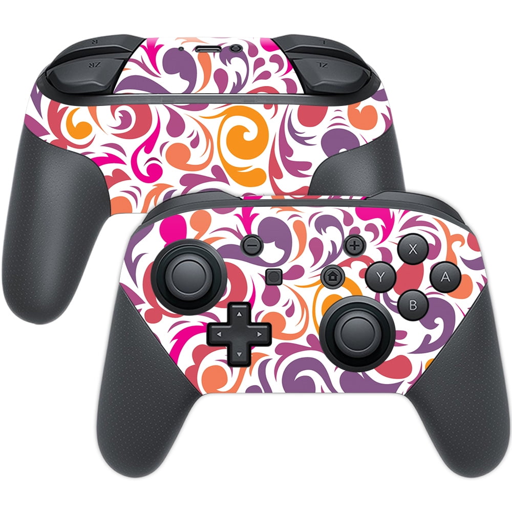 Skin Decal Wrap for Nintendo Switch Pro Controller Swirly Girly