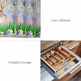 thumbnail image 6 of Placemats Set of 6, Easter Bunny Woven Placemat, Linen Place Mats for Kitchen/Dining Tables, Spring Easter Eggs Chicken Blue Wood Washable Table Mats for Party, 6 of 8